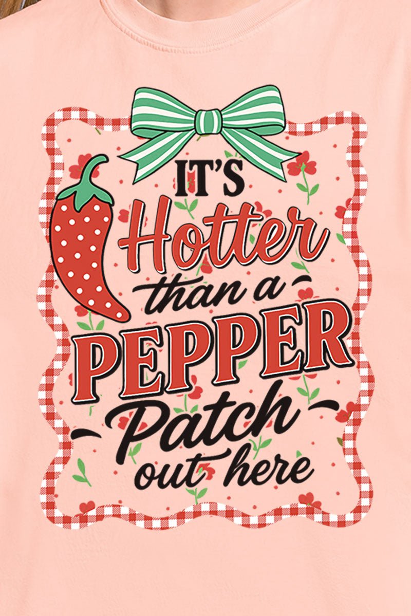 Hotter Than A Pepper Patch Comfort Colors Adult Ring - Spun Cotton Tee - Wholesale Accessory Market