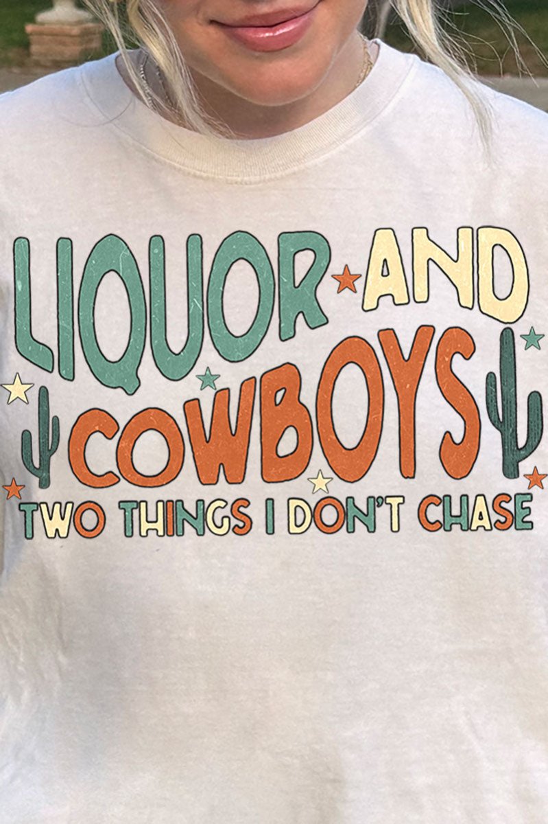 Liquor & Cowboys Comfort Colors Adult Ring - Spun Cotton Tee - Wholesale Accessory Market