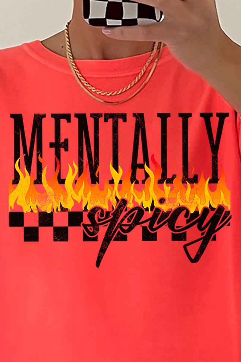Mentally Spicy Comfort Colors Adult Ring - Spun Cotton Tee - Wholesale Accessory Market