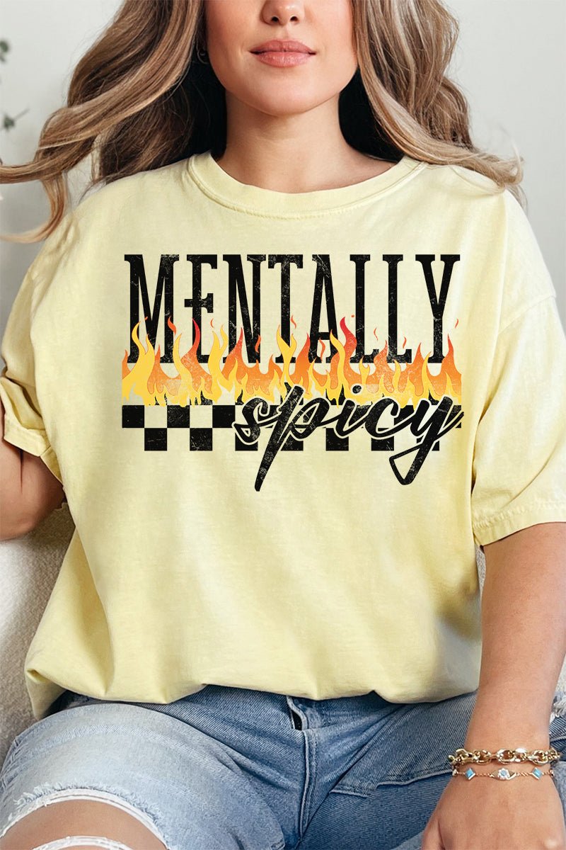 Mentally Spicy Comfort Colors Adult Ring - Spun Cotton Tee - Wholesale Accessory Market