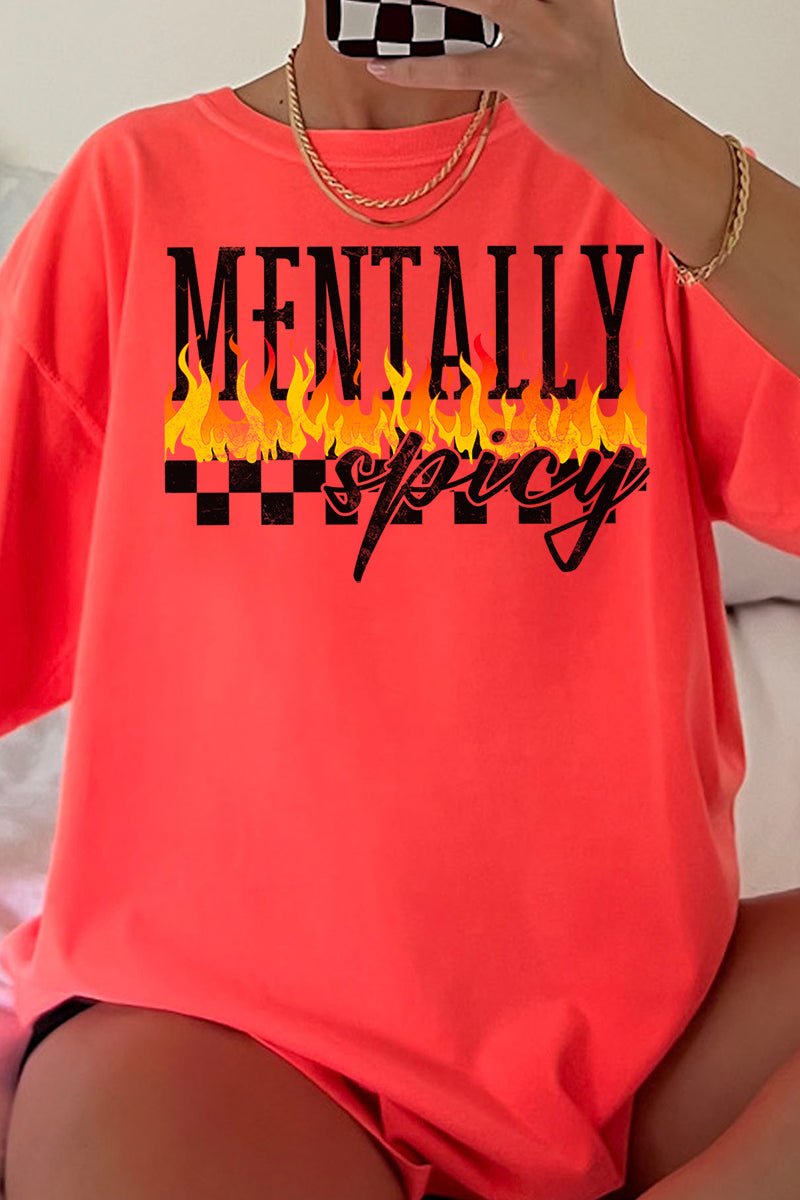 Mentally Spicy Comfort Colors Adult Ring - Spun Cotton Tee - Wholesale Accessory Market