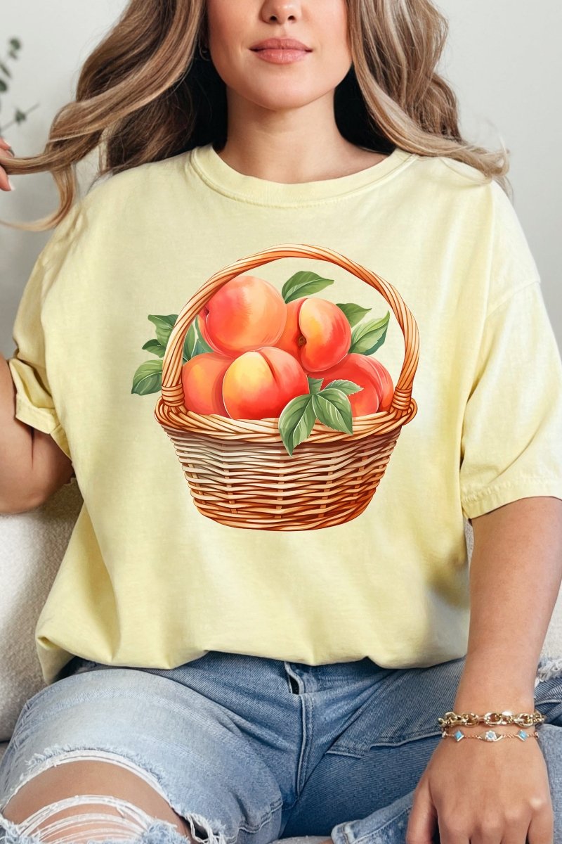 Peach Pickin' Comfort Colors Adult Ring - Spun Cotton Tee - Wholesale Accessory Market