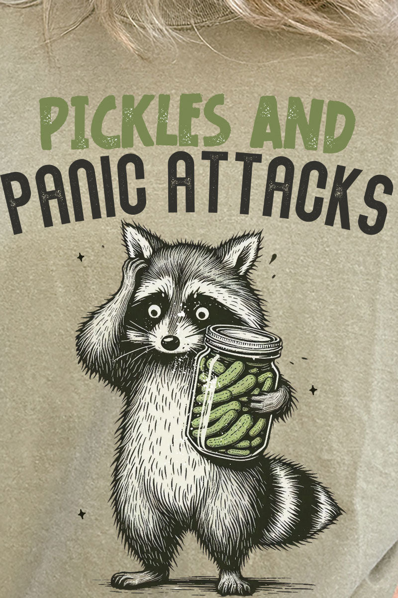 Pickles And Panic Attacks Comfort Colors Adult Ring - Spun Cotton Tee - Wholesale Accessory Market