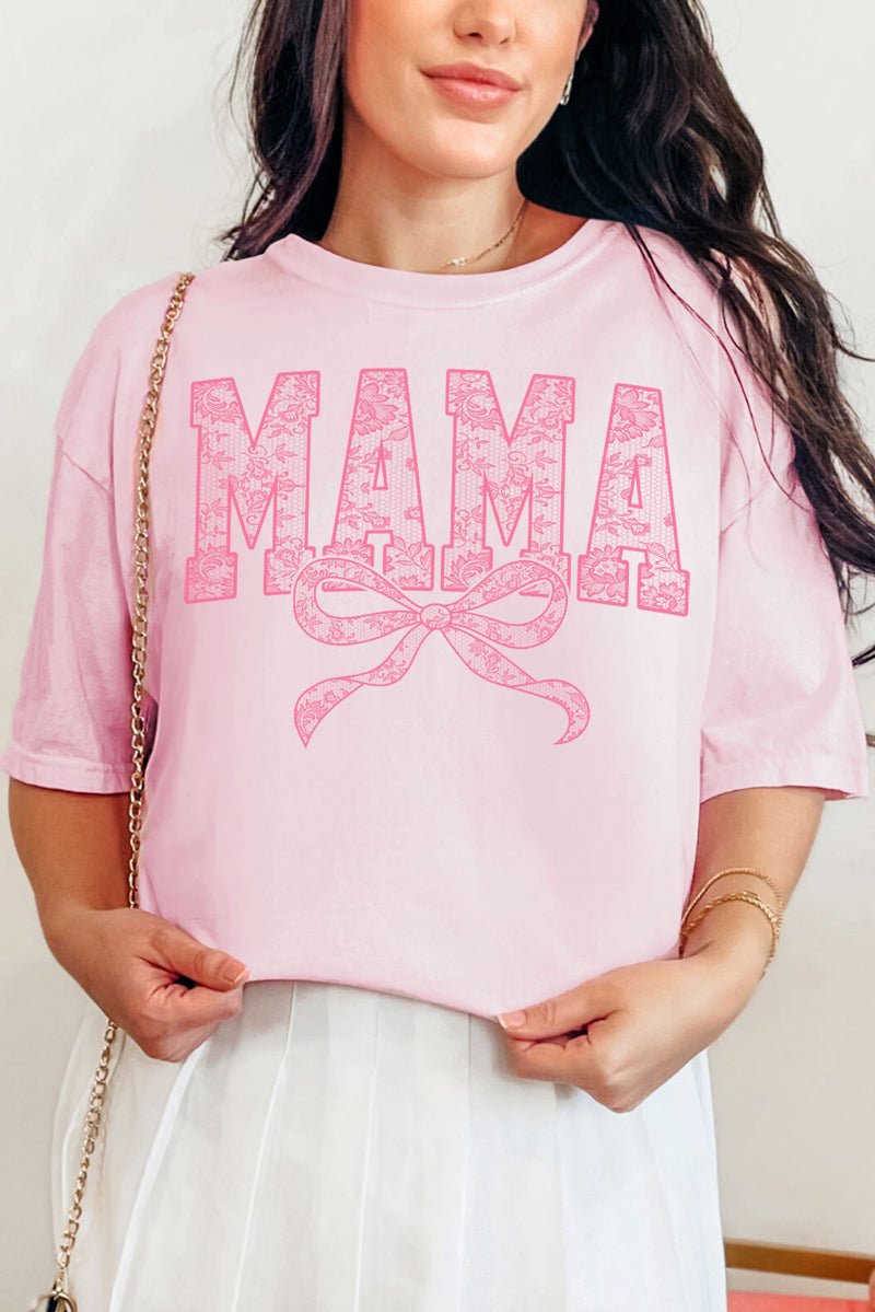Pink Lace Mama Comfort Colors Adult Ring - Spun Cotton Tee - Wholesale Accessory Market