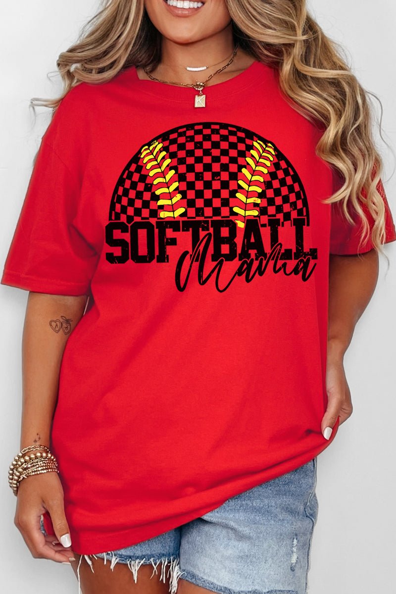 Pitch Perfect Softball Mom Comfort Colors Adult Ring - Spun Cotton Tee - Wholesale Accessory Market