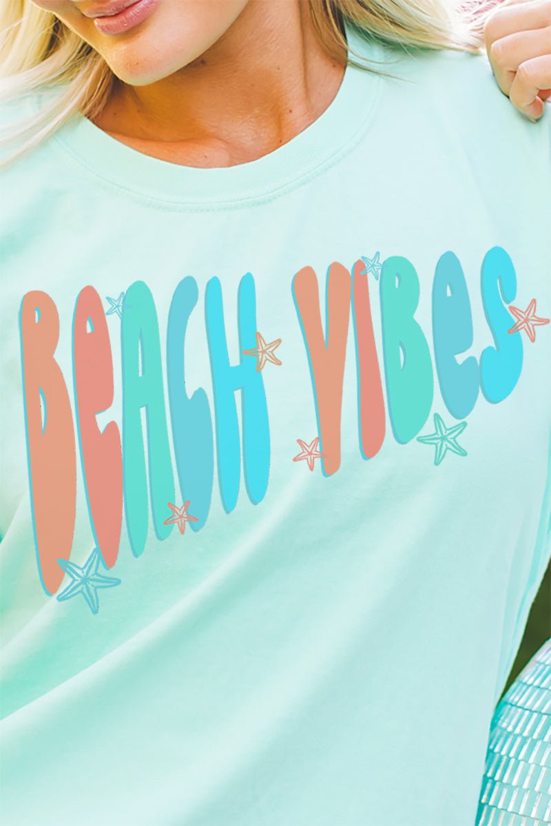Retro Beach Vibes Comfort Colors Adult Ring - Spun Cotton Tee - Wholesale Accessory Market