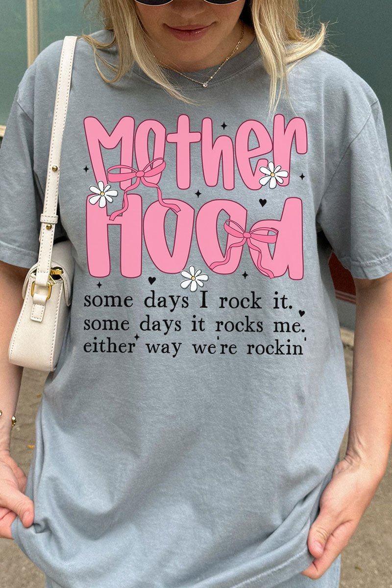 Rocking Motherhood Comfort Colors Adult Ring - Spun Cotton Tee - Wholesale Accessory Market