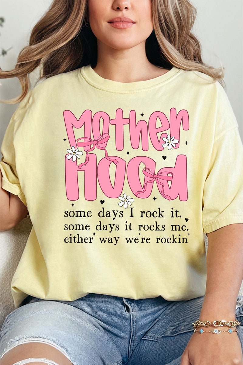 Rocking Motherhood Comfort Colors Adult Ring - Spun Cotton Tee - Wholesale Accessory Market