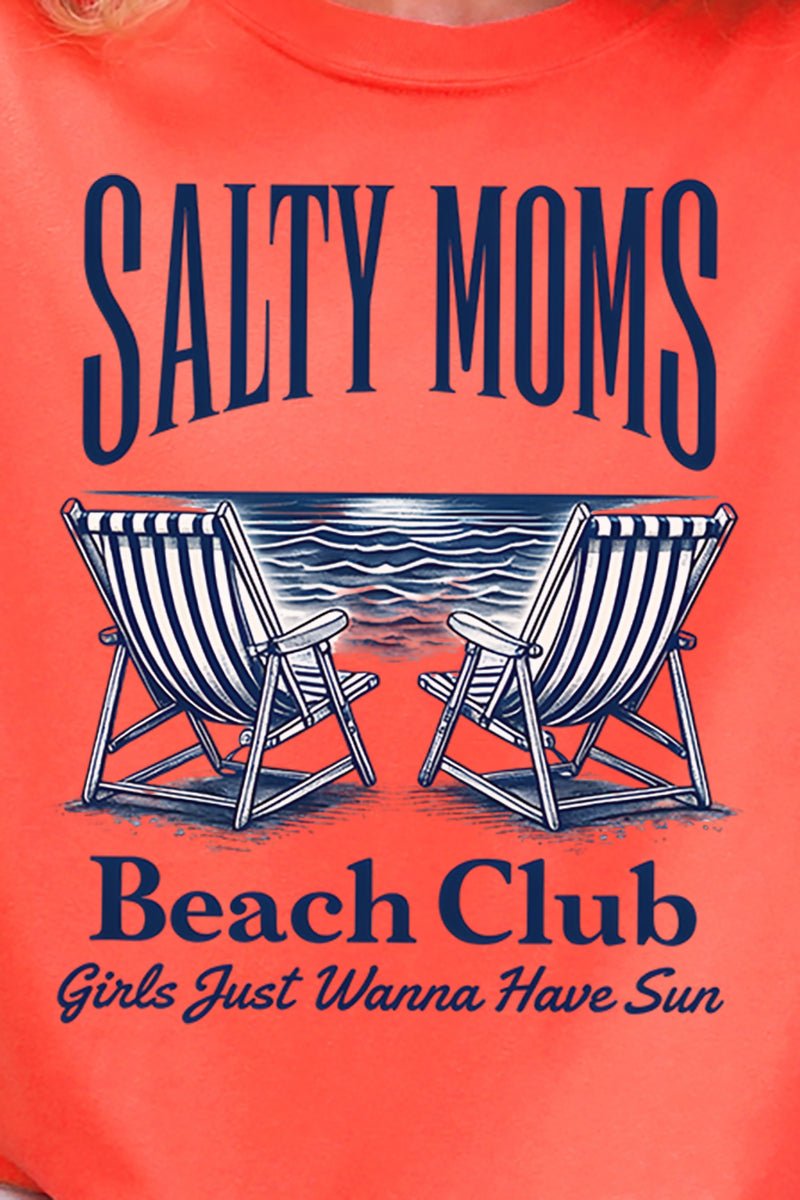 Salty Moms Beach Club Comfort Colors Adult Ring - Spun Cotton Tee - Wholesale Accessory Market