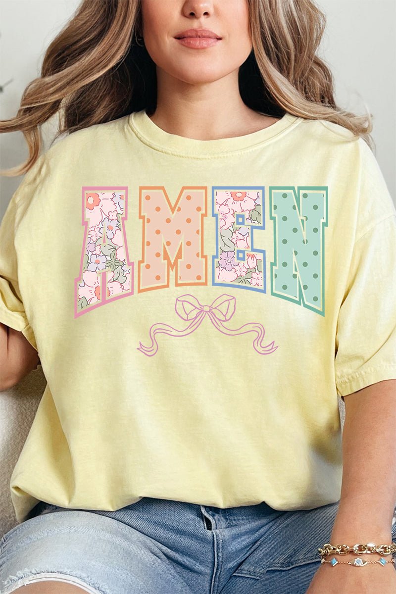 Springtime Amen Comfort Colors Adult Ring - Spun Cotton Tee - Wholesale Accessory Market