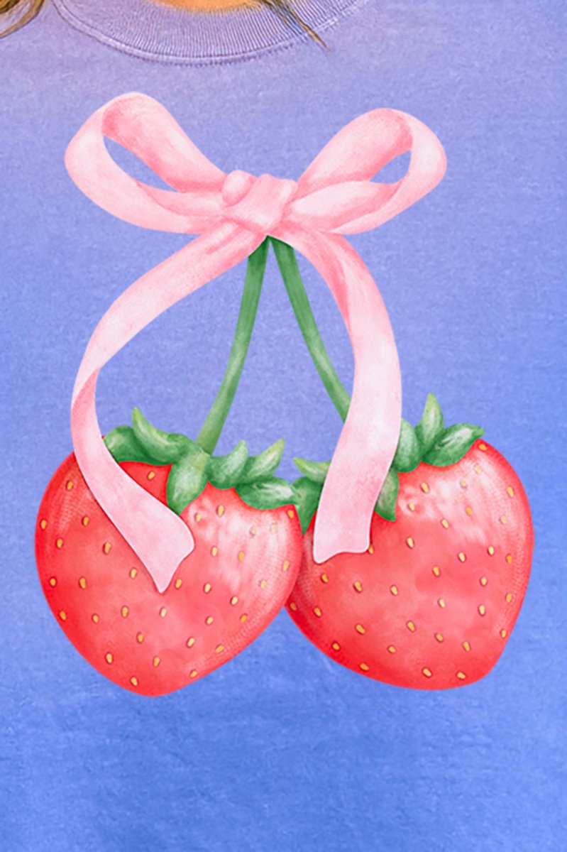 Strawberry Girly Comfort Colors Adult Ring - Spun Cotton Tee - Wholesale Accessory Market