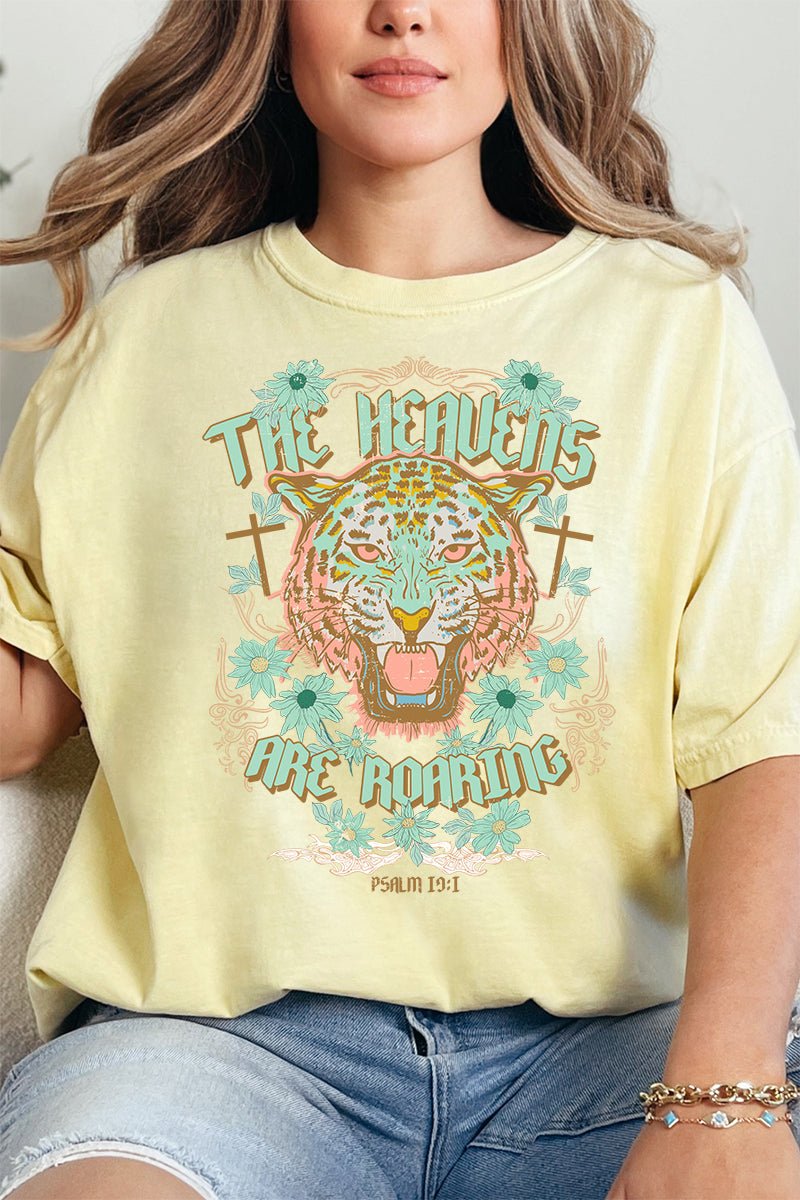 The Heavens Are Roaring Comfort Colors Adult Ring - Spun Cotton Tee - Wholesale Accessory Market