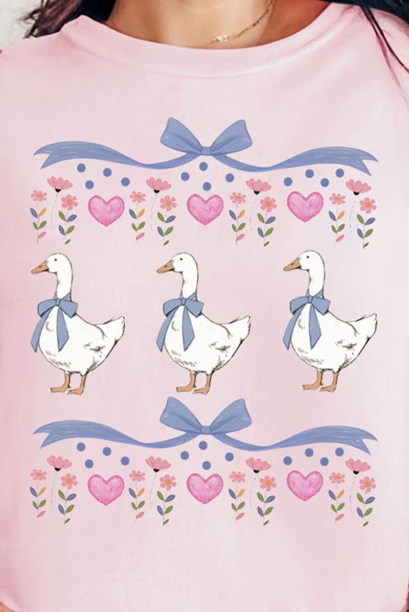 Vintage Geese Girls Comfort Colors Adult Ring - Spun Cotton Tee - Wholesale Accessory Market