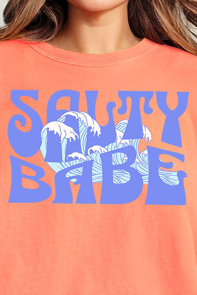 Wavy Salty Babe Comfort Colors Adult Ring - Spun Cotton Tee - Wholesale Accessory Market