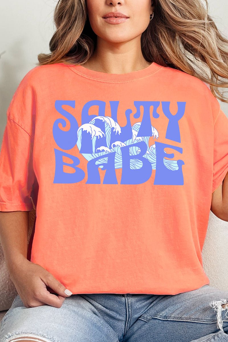 Wavy Salty Babe Comfort Colors Adult Ring - Spun Cotton Tee - Wholesale Accessory Market