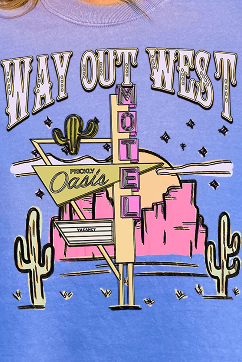 Way Out West Motel Comfort Colors Adult Ring - Spun Cotton Tee - Wholesale Accessory Market