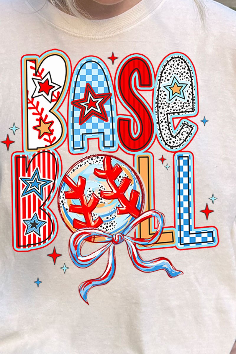 All Things Baseball Doodle Comfort Colors Adult Ring - Spun Cotton Tee - Wholesale Accessory Market