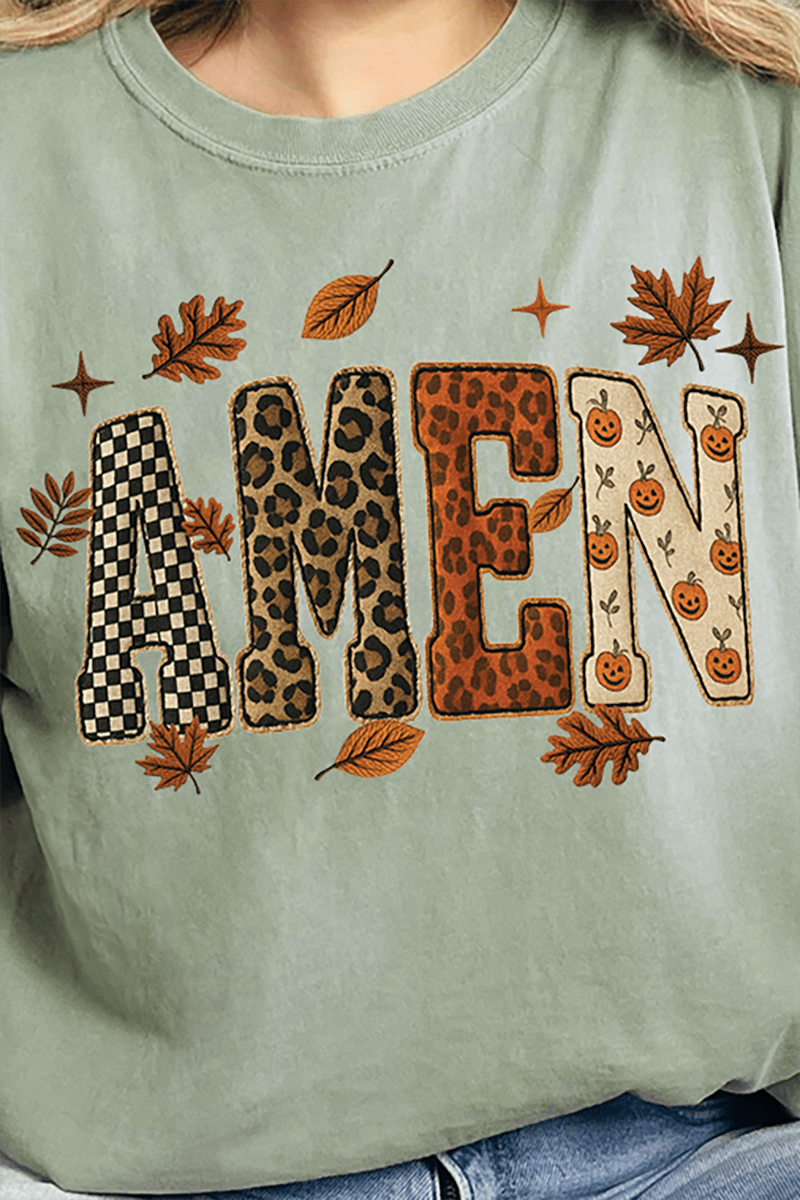 Autumn Amen Comfort Colors Adult Ring - Spun Cotton Tee - Wholesale Accessory Market