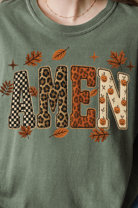 Autumn Amen Comfort Colors Adult Ring - Spun Cotton Tee - Wholesale Accessory Market