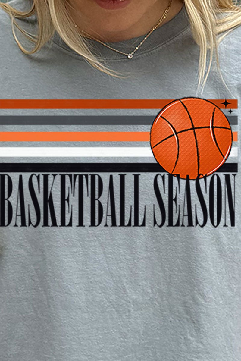Basketball Season Comfort Colors Adult Ring - Spun Cotton Tee - Wholesale Accessory Market