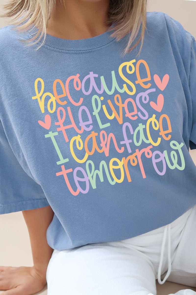 Because He Lives Comfort Colors Adult Ring - Spun Cotton Tee - Wholesale Accessory Market