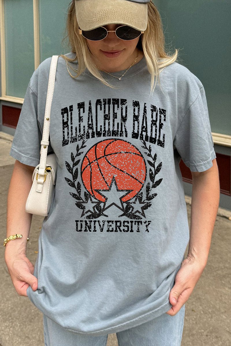Bleacher Babe University Comfort Colors Adult Ring - Spun Cotton Tee - Wholesale Accessory Market