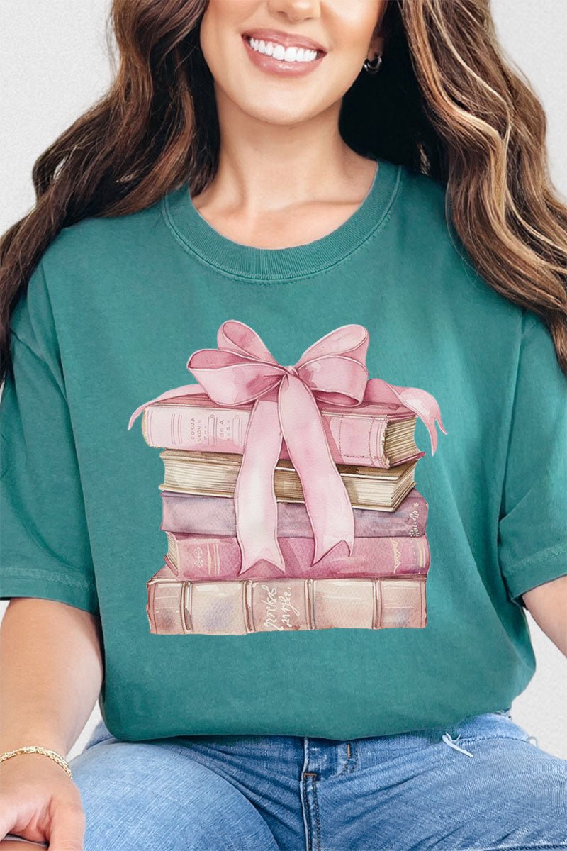 Book Club Girly Comfort Colors Adult Ring - Spun Cotton Tee - Wholesale Accessory Market