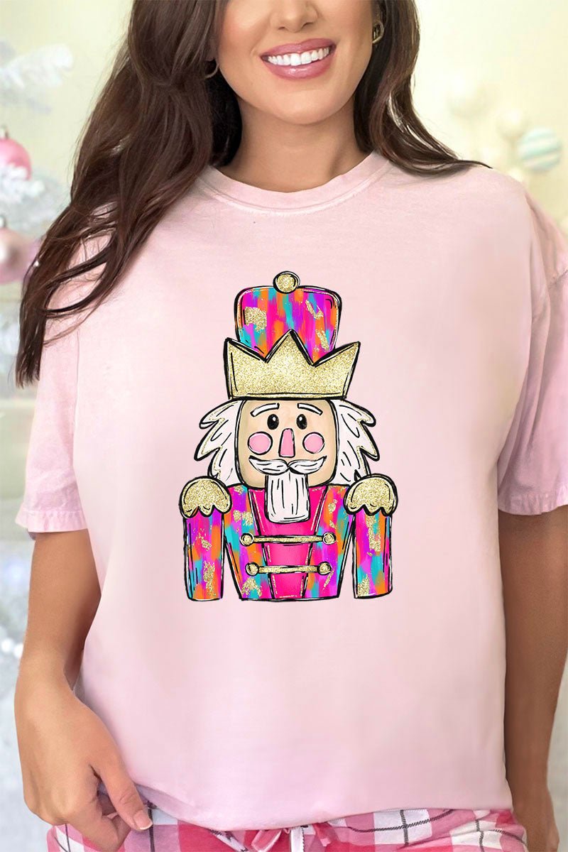 Brushed Colorful Nutcracker Comfort Colors Adult Ring - Spun Cotton Tee - Wholesale Accessory Market