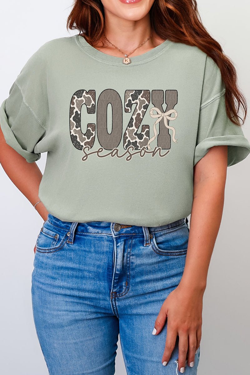Camo Cozy Season Comfort Colors Adult Ring-Spun Cotton Tee - Wholesale Accessory Market