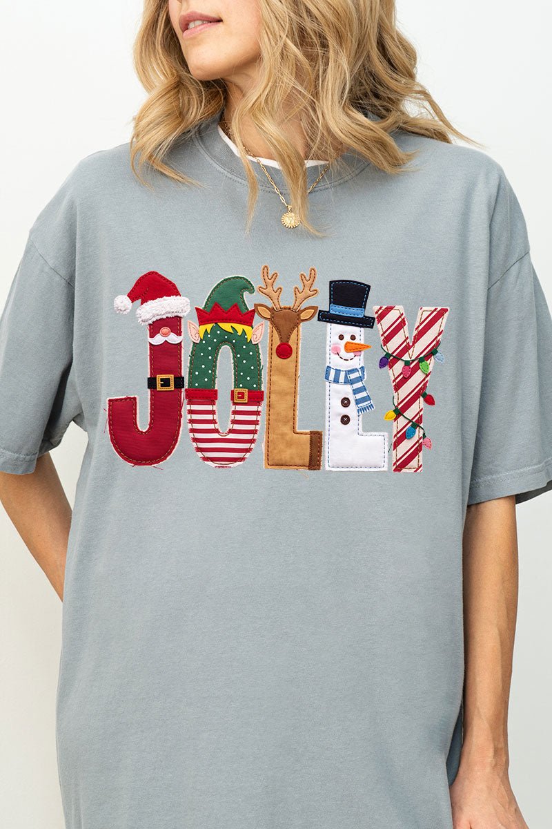 Christmas Characters Jolly Comfort Colors Adult Ring-Spun Cotton Tee - Wholesale Accessory Market