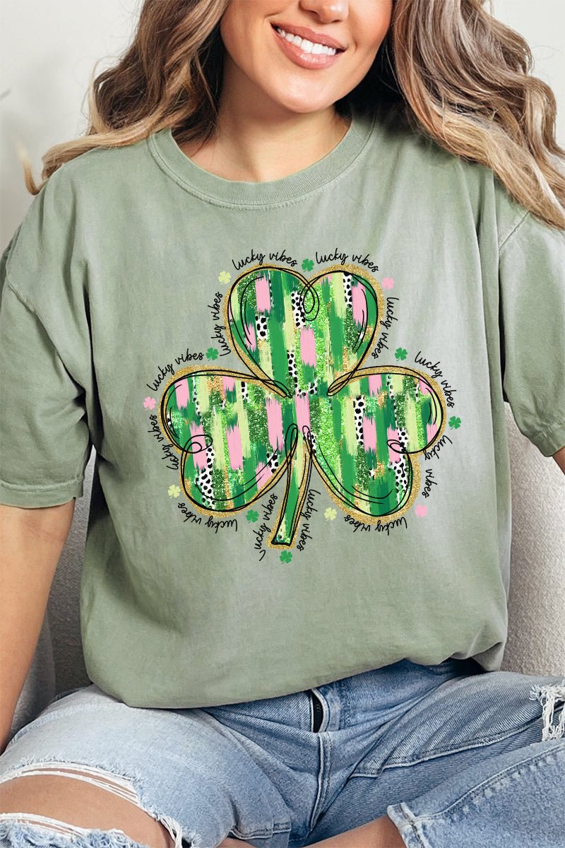Clover Charm Comfort Colors Adult Ring - Spun Cotton Tee - Wholesale Accessory Market