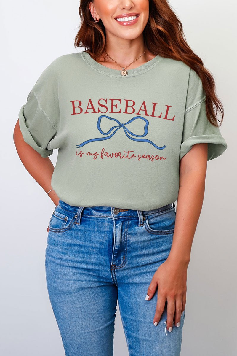 Coquette My Favorite Baseball Comfort Colors Adult Ring - Spun Cotton Tee - Wholesale Accessory Market
