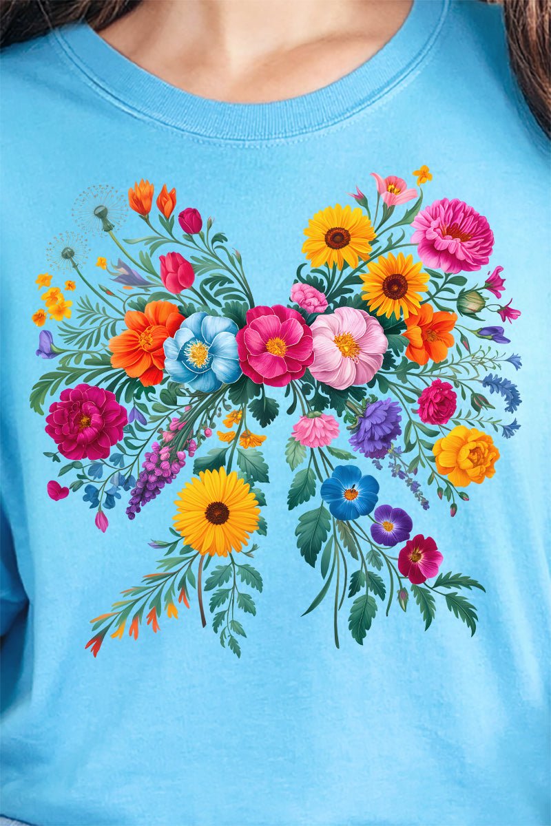 Coquette Wildflowers Comfort Colors Adult Ring - Spun Cotton Tee - Wholesale Accessory Market