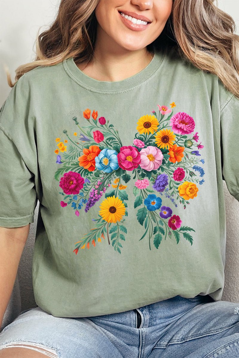 Coquette Wildflowers Comfort Colors Adult Ring - Spun Cotton Tee - Wholesale Accessory Market