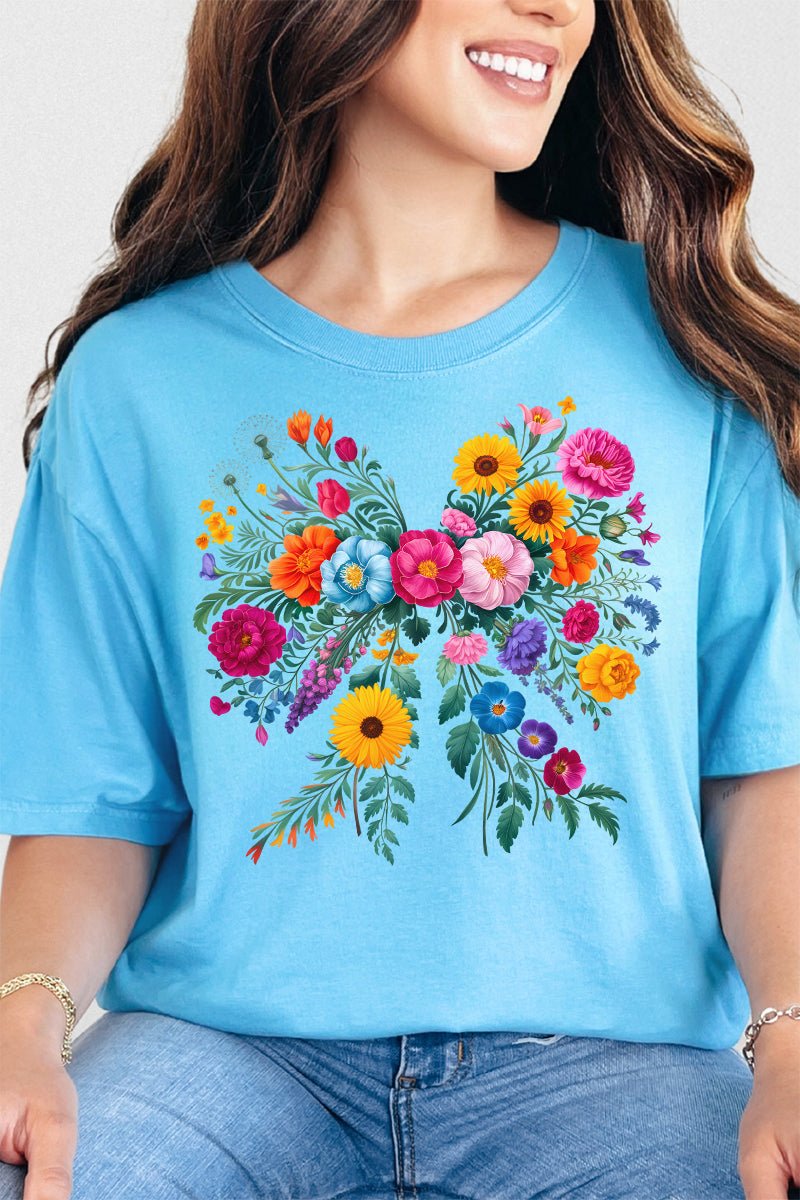Coquette Wildflowers Comfort Colors Adult Ring - Spun Cotton Tee - Wholesale Accessory Market