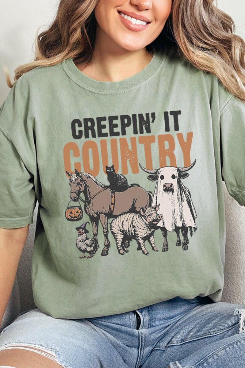 Creepin' It Country Comfort Colors Adult Ring - Spun Cotton Tee - Wholesale Accessory Market