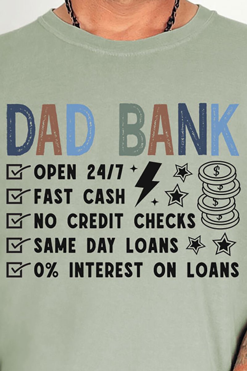 Dad Bank Comfort Colors Adult Ring - Spun Cotton Tee - Wholesale Accessory Market