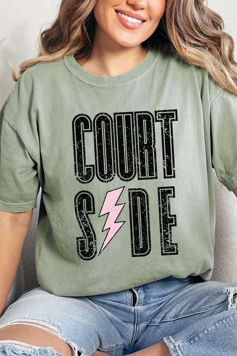 Distressed Courtside Comfort Colors Adult Ring - Spun Cotton Tee - Wholesale Accessory Market