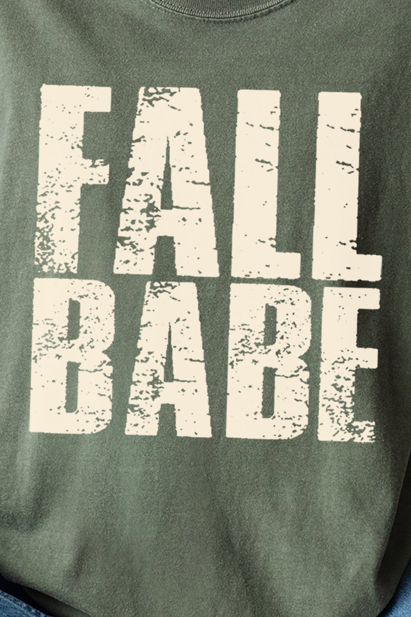 Distressed Fall Babe Comfort Colors Adult Ring - Spun Cotton Tee - Wholesale Accessory Market