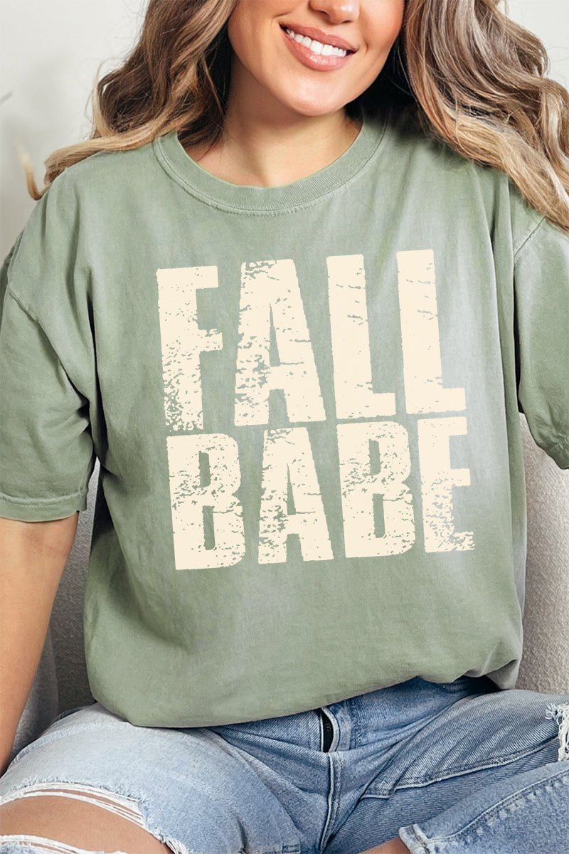 Distressed Fall Babe Comfort Colors Adult Ring - Spun Cotton Tee - Wholesale Accessory Market