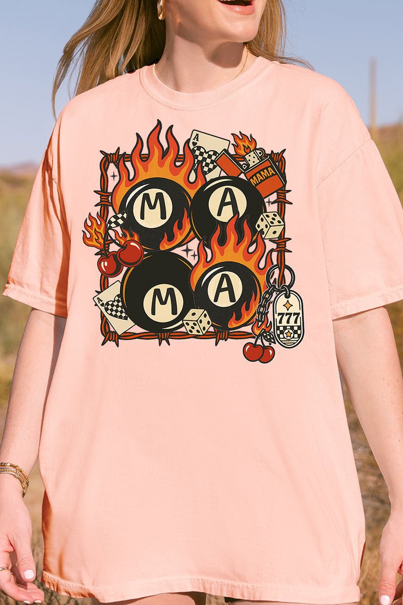 Eight Ball Mama Comfort Colors Adult Ring - Spun Cotton Tee - Wholesale Accessory Market