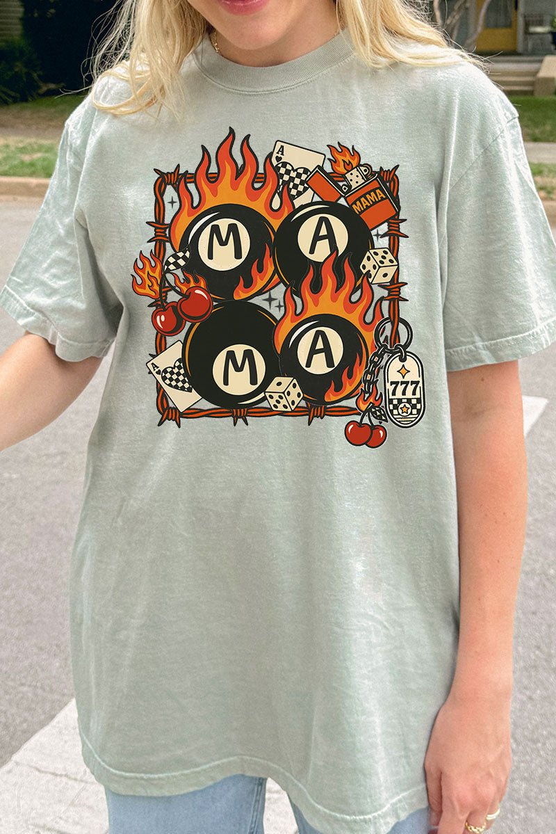 Eight Ball Mama Comfort Colors Adult Ring - Spun Cotton Tee - Wholesale Accessory Market