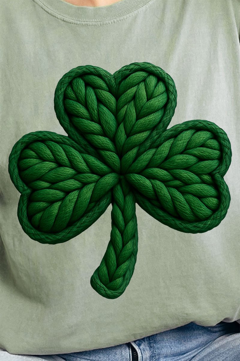 Faux Yarn Clover Comfort Colors Adult Ring - Spun Cotton Tee - Wholesale Accessory Market