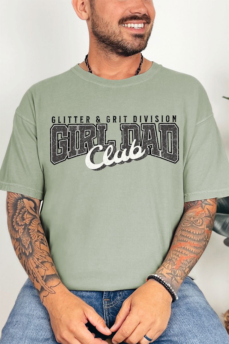 Glitter & Grit Girl Dad Comfort Colors Adult Ring - Spun Cotton Tee - Wholesale Accessory Market