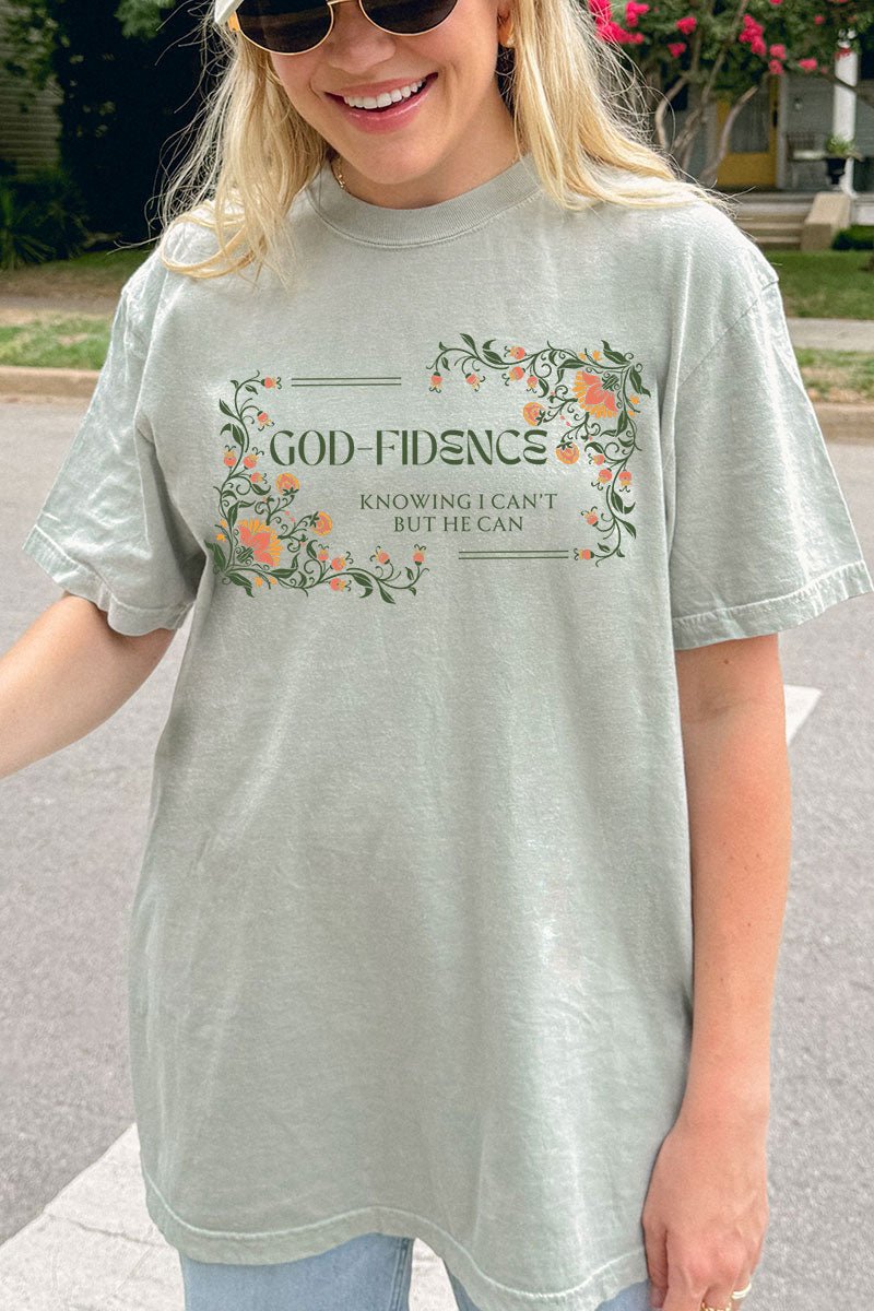 God - Fidence Comfort Colors Adult Ring - Spun Cotton Tee - Wholesale Accessory Market