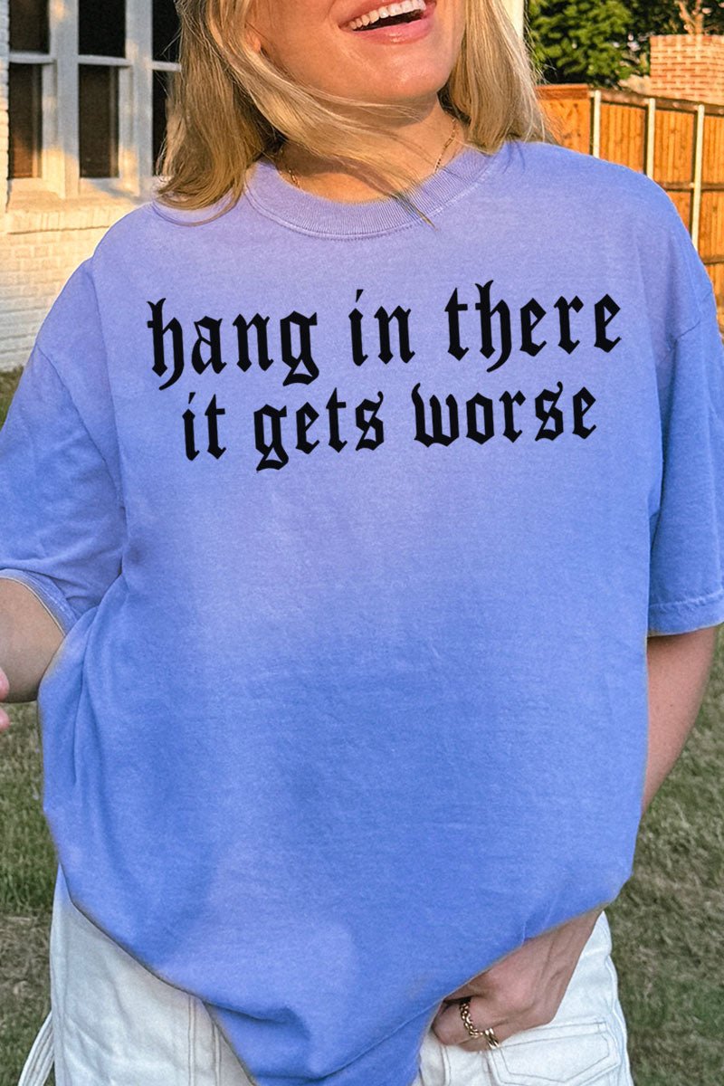 Hang In There Comfort Colors Adult Ring - Spun Cotton Tee - Wholesale Accessory Market