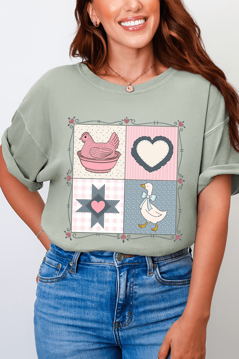 Heartfelt Goose Comfort Colors Adult Ring - Spun Cotton Tee - Wholesale Accessory Market