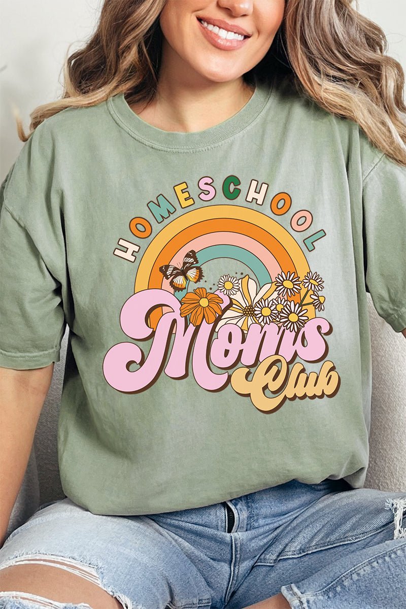 Homeschool Moms Club Comfort Colors Adult Ring - Spun Cotton Tee - Wholesale Accessory Market