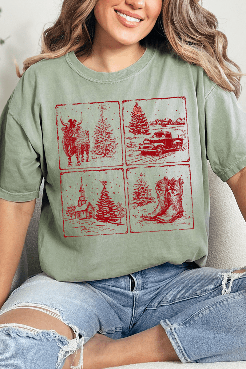 Hometown Holiday Comfort Colors Adult Ring - Spun Cotton Tee - Wholesale Accessory Market