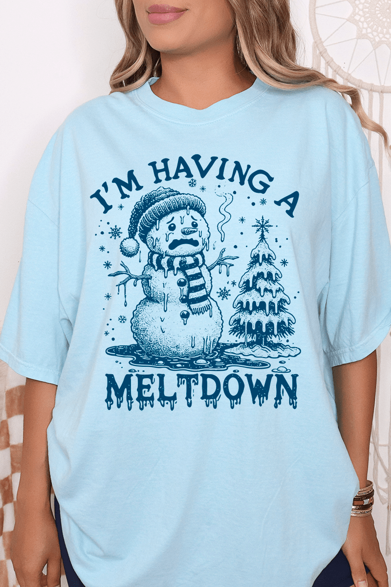 I'm Having A Meltdown Comfort Colors Adult Ring - Spun Cotton Tee - Wholesale Accessory Market
